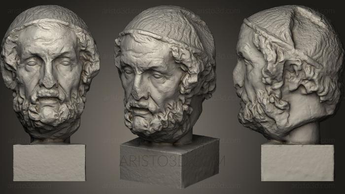 Busts and heads antique and historical (BUSTA_0279) 3D model for CNC machine